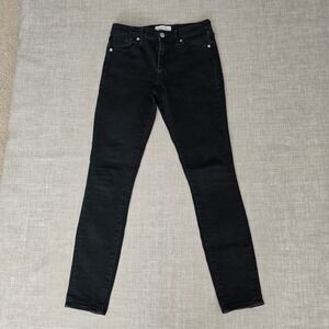 Dear John Gisele Skinny Jeans Black Denim Size 27 DPM-11-D214-BAW